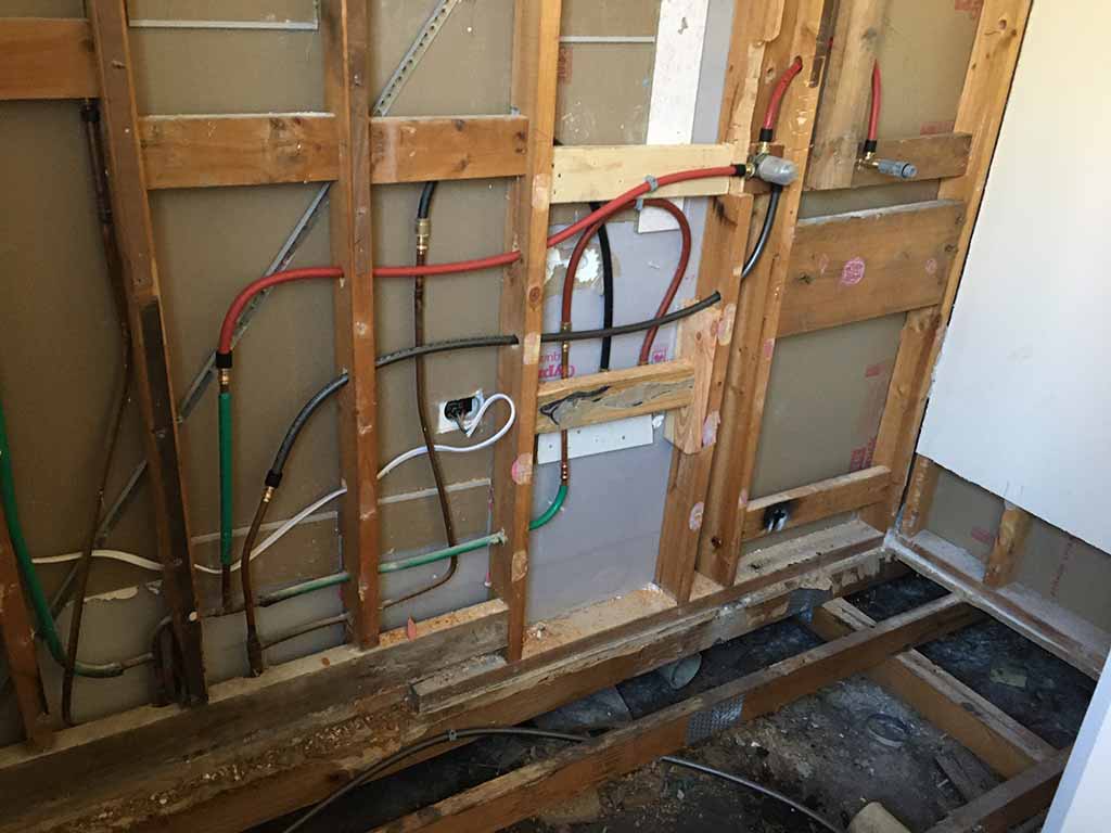 Bathroom renovation plumbing by Plumbforce WA